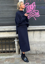 Load image into Gallery viewer, A-LINE KNIT SKIRT | DARK NIGHT CLOSED AT MELLOW CONCEPT