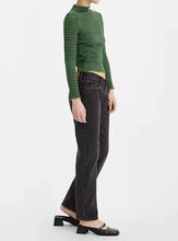 Load image into Gallery viewer, MIDDY STRAIGHT JEANS | NO SERVICE - BLACK LEVI&#39;S