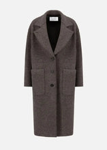 Load image into Gallery viewer, GREATCOAT BOILED WOOL | BROWN GREY HARRIS WHARF LONDON