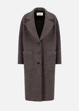 Load image into Gallery viewer, GREATCOAT BOILED WOOL | BROWN GREY HARRIS WHARF LONDON