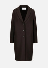 Load image into Gallery viewer, OVERCOAT PRESSED WOOL | BORDEAU BLUE HARRIS WHARF LONDON