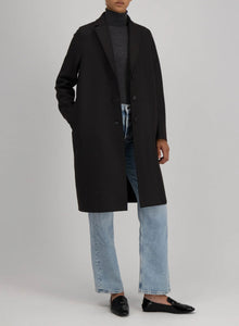 OVERCOAT PRESSED WOOL | BORDEAU BLUE HARRIS WHARF LONDON