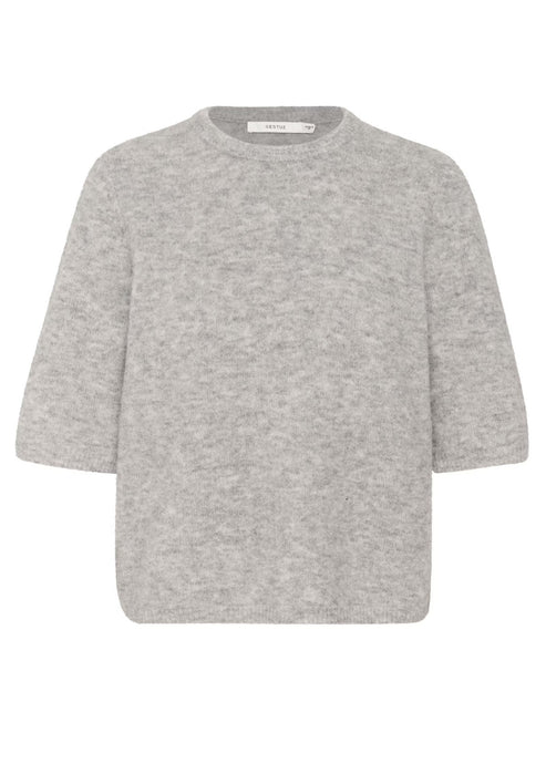 ALPHAGZ SS TEE | LIGHT GREY MELANGE