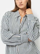 Load image into Gallery viewer, DADDY COTTON CREPE SHIRT | NAVY STRIPE AME