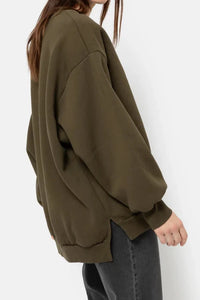 ULLA OVERSIZED SWEATSHIRT | KHAKI AME