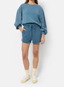 JASELINE SWEAT SHORT | VINTAGE BLUE AME