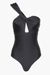 INSTANT ONE SHOULDER SWIMSUIT | BLACK by AME