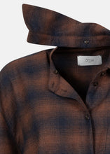 Load image into Gallery viewer, OOPS CHECKED SHIRT BROWN AME