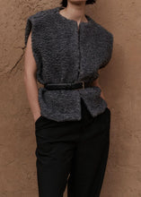 Charger l&#39;image dans la galerie, AYAKA&#39;CL TEDDY WAISTCOAT | ANTHRACITE CLUB L&#39;AVENIR