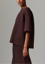 Load image into Gallery viewer, AMALIE SCUBA TOP | CHOCOLATE PLUM DAY BIRGER AND MIKKELSEN