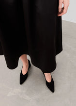 Load image into Gallery viewer, ANGELA SUEDE | BLACK FLATTERED