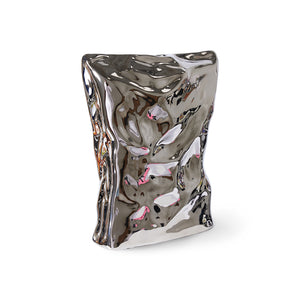 HK OBJECTS: BAG OF CRISPS VASE | ALUMINIUM HK LIVING