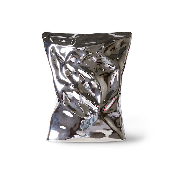 HK OBJECTS: BAG OF CRISPS VASE | ALUMINIUM HK LIVING