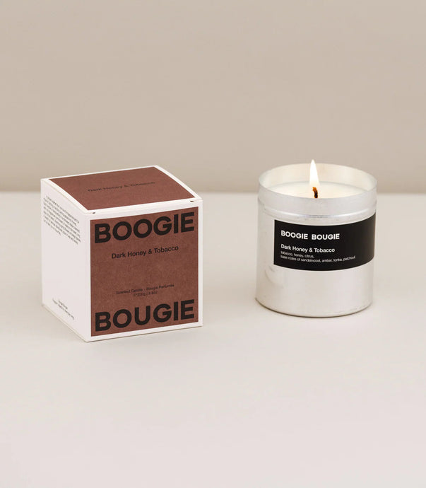 SCENTED CANDLE 250G | DARK HONEY & TOBACCO BOOGIE BOUGIE