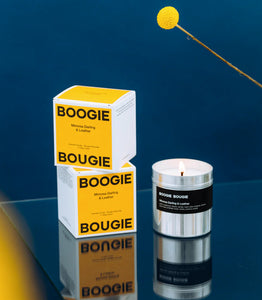 SCENTED CANDLE 250G | MIMOSA DARLING LEATHER BOOGIE BOUGIE
