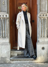 Charger l&#39;image dans la galerie, BELTED LONG COAT PRESSED WOOL | POLAIRE ALMOND HARRIS WHARF LONDON