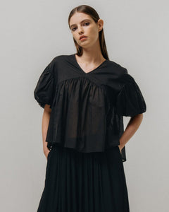 VOLUME BLOUSE | BLACK EMIN & PAUL