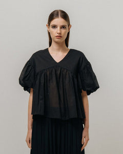 VOLUME BLOUSE | BLACK EMIN & PAUL