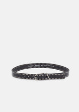 Load image into Gallery viewer, LEATHER BELT WITH STUDS | BLACK CLOSED