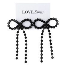 Load image into Gallery viewer, BOW EARRINGS | BLACK LOVE STORIES INTIMATES