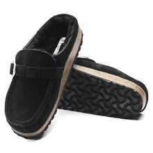 Charger l&#39;image dans la galerie, BUCKLEY SHEARLING SUEDE | BLACK BIRKENSTOCK