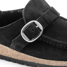 Charger l&#39;image dans la galerie, BUCKLEY SHEARLING SUEDE | BLACK BIRKENSTOCK