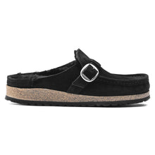 Charger l&#39;image dans la galerie, BUCKLEY SHEARLING SUEDE | BLACK BIRKENSTOCK