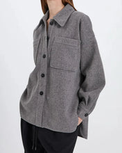 Charger l&#39;image dans la galerie, BADINE OVERSIZED SHIRT | GREY MELANGE NORR