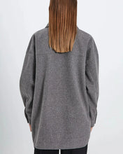 Charger l&#39;image dans la galerie, BADINE OVERSIZED SHIRT | GREY MELANGE NORR