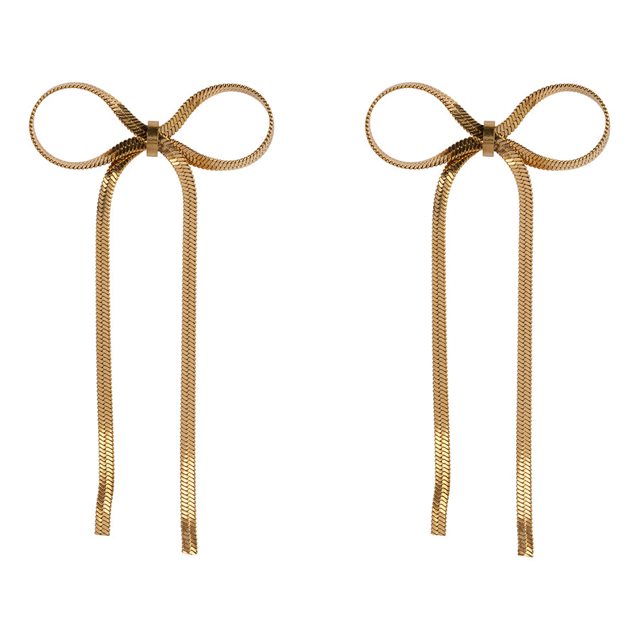 BOW TIE EARRINGS | GOLD CLUB MANHATTAN