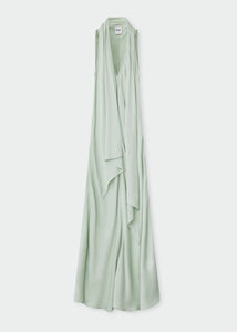 BRIELLE MATTE CREPE DRESS | GREEN LILY