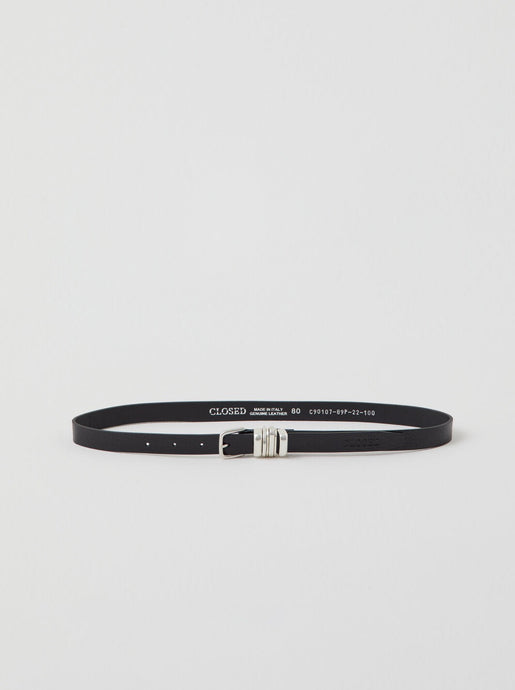 Leather belt in black from Closed