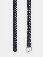 Load image into Gallery viewer, BRAIDED LEATHER BELT | BLACK CLOSED