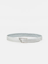 Charger l&#39;image dans la galerie, BRAIDED LEATHER BELT | WHITE CLOSED