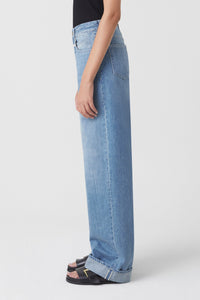 NIKKA WIDE JEANS | MID BLUE CLOSED
