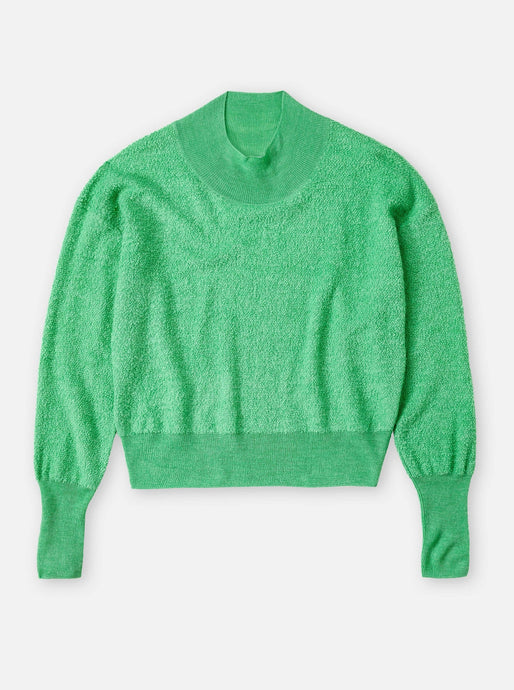 FINE KNIT WITH LOOPS | GREEN KICK CLOSED