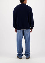 Load image into Gallery viewer, PLUME ZIP KNIT | NAVY CASTART