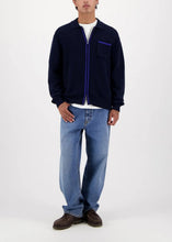 Load image into Gallery viewer, PLUME ZIP KNIT | NAVY CASTART