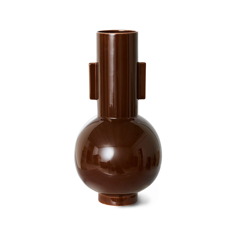 CERAMIC VASE | ESPRESSO (L) HK LIVING