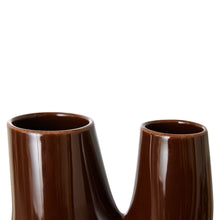 Charger l&#39;image dans la galerie, CERAMIC VASE ORGANIC | ESPRESSO (L) HK LIVING