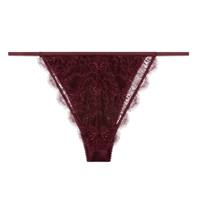 Load image into Gallery viewer, CHARLOTTE BRIEF | BURGUNDY LOVE STORIES INTIMATES