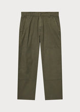 Charger l&#39;image dans la galerie, WOVEN STRAIGHT HEM PANTS | GREEN CHAMPION
