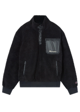 Load image into Gallery viewer, POLAR TEDDY HALF-ZIP TOP | BLACK CHAMPION
