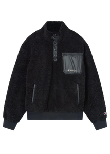 POLAR TEDDY HALF-ZIP TOP | BLACK CHAMPION