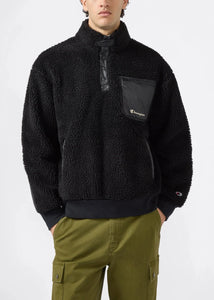 POLAR TEDDY HALF-ZIP TOP | BLACK CHAMPION