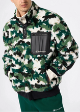 Load image into Gallery viewer, POLAR TEDDY HALF-ZIP PRINTED TOP | DARK GREEN CHAMPION