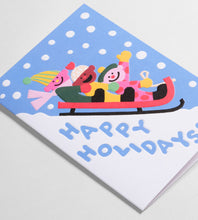 Charger l&#39;image dans la galerie, HAPPY HOLIDAYS SLEDGE  CARD WRAP