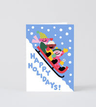 Charger l&#39;image dans la galerie, HAPPY HOLIDAYS SLEDGE  CARD WRAP