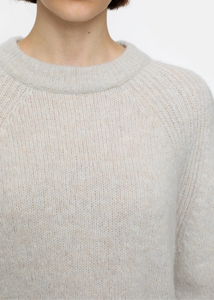 CREW NECK LONG SLEEVE | STONE BEIGE