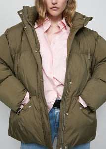 CROPPED PUFFER JACKET | CLOVER GREEN CLOSED